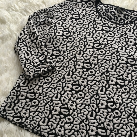 Ann Taylor Tops - Ann Taylor Medium Animal Print Sweater